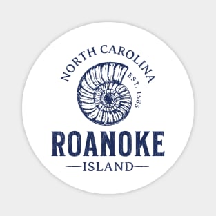 Roanoke Island, NC Summertime Vacationing Seashell Magnet